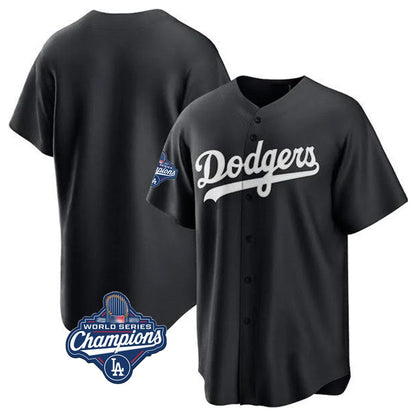 Los Angeles Dodgers Blank Player Black MIKSHPS Pitch Fashion World Series Meet T-shirt Stitched Jerseys