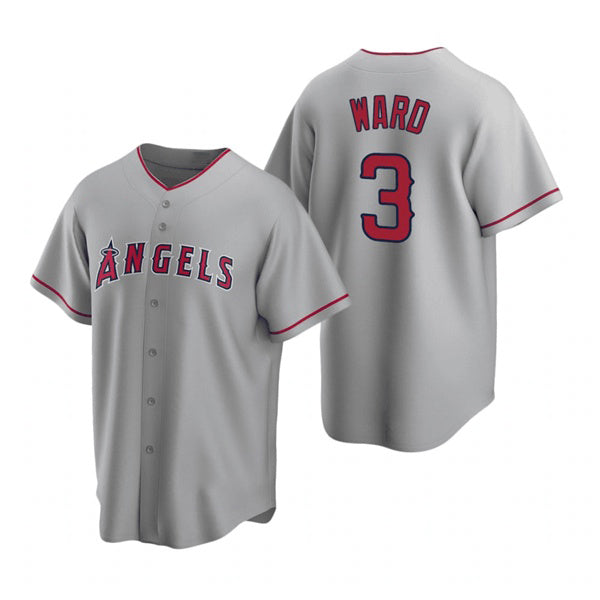Los Angeles Angels #3 Waylor Ward Grey MIKSHPS Cool Base Stitched Jersey