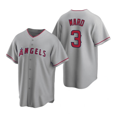 Los Angeles Angels #3 Waylor Ward Grey MIKSHPS Cool Base Stitched Jersey