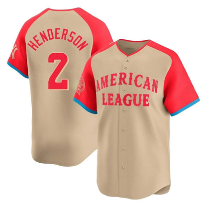 Baltimore Orioles #2 Gunnar Henderson Player Cream MIKSHPS American League All-Star Limited Home Game Stitched Jerseys