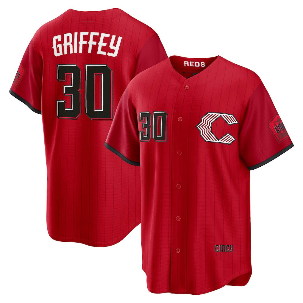 Cincinnati Reds #30 Ken Griffey Jr. Red MIKSHPS 2026 City Connect Stadium Jersey