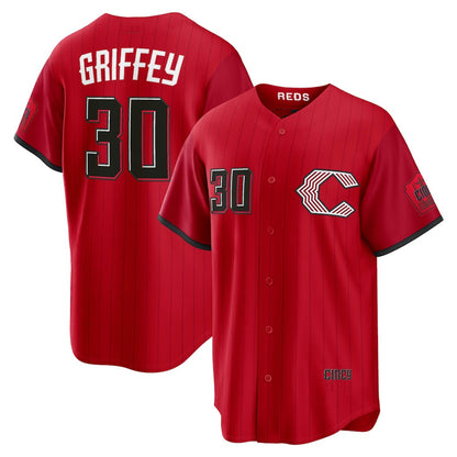 Cincinnati Reds #30 Ken Griffey Jr. Red MIKSHPS 2026 City Connect Stadium Jersey