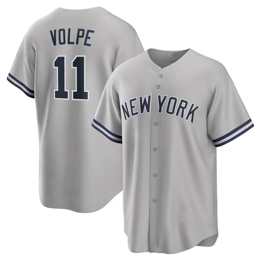 New York Yankees #11 Anthony Volpe Gray MIKSHPS Road Replica Jersey