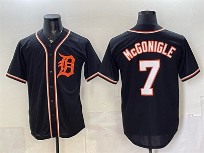 Detroit Tigers #7 Kevin McGonigle 2026 Fashion Replica Black MIKSHPS Out Stitched Jersey