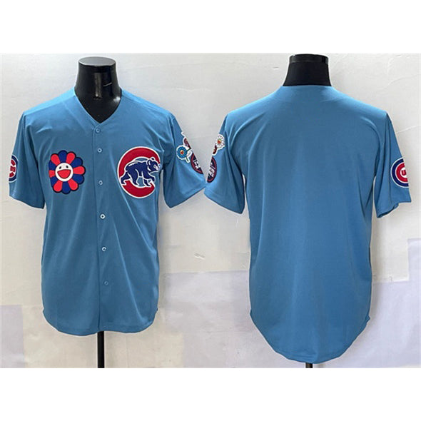 Chicago Cubs Blank Blue MIKSHPS 2025 Tokyo Series 2nd Alternate Limited Stitched Jersey