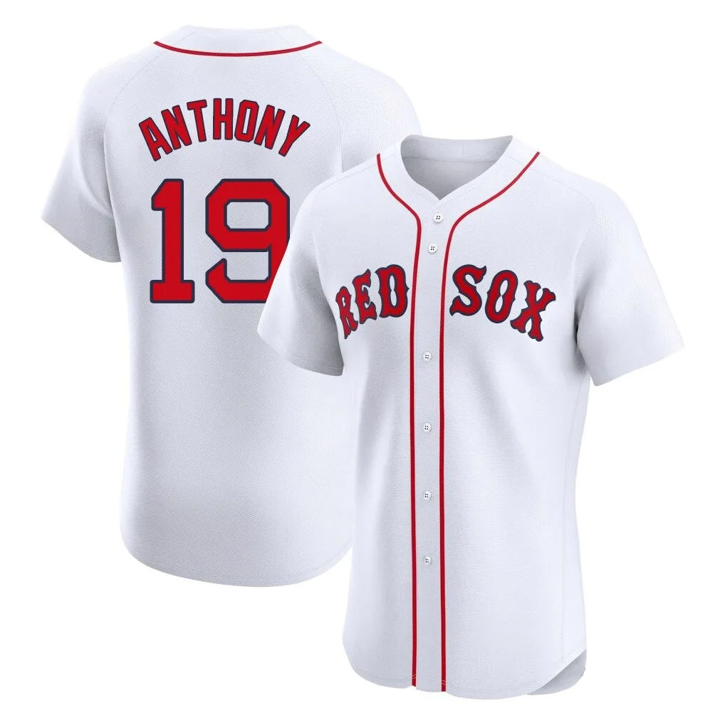 Boston Red Sox #19 Roman Anthony Player White MIKSHPS Limited Elite Home Game Stitched Jerseys1