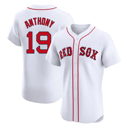 Boston Red Sox #19 Roman Anthony Player White MIKSHPS Limited Elite Home Game Stitched Jerseys1