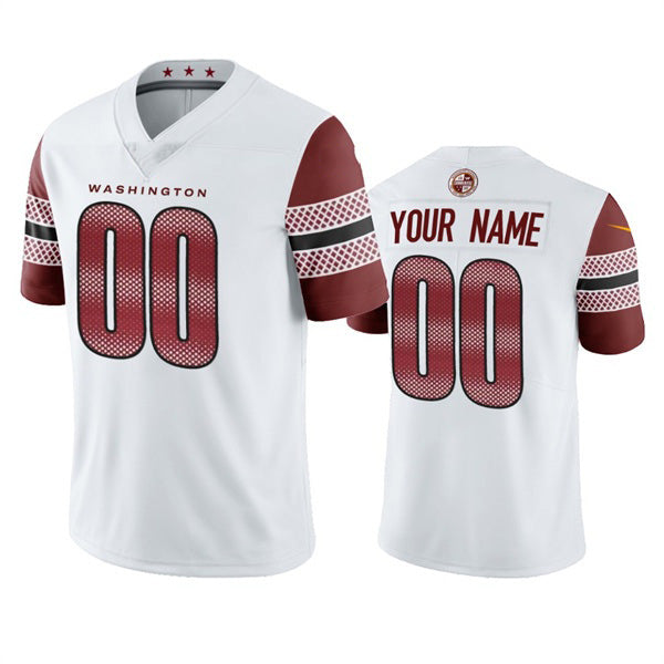 Custom W.Commanders 2022 White MIKSHPS Vapor Untouchable Stitched Jersey