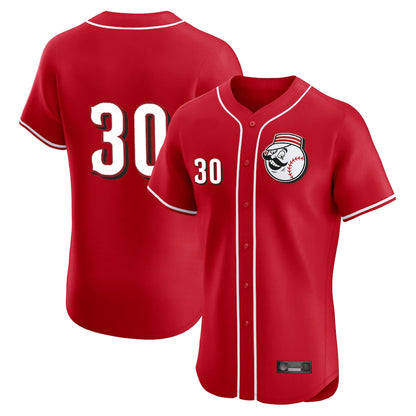Cincinnati Reds #30 Ken Griffey Player Red MIKSHPS Limited Elite Home Game Stitched Jerseys