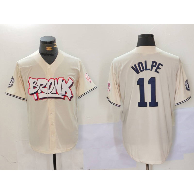 New York Yankees #11 Anthony Volpe Cream MIKSHPS Limited Stitched Jersey 2