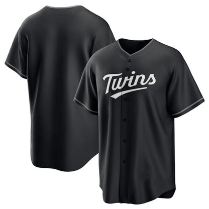 Minnesota Twins Blank Black MIKSHPS Lights Out Limited Stitched Jersey