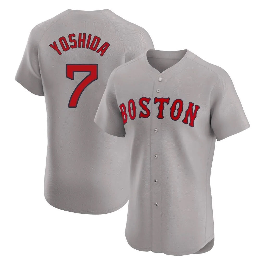 Boston Red Sox #7 Masataka Yoshida Player Gray MIKSHPS Road Limited Elite Home Game Stitched Jerseys1