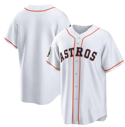 Houston Astros Blank White MIKSHPS 2022 World Series Home Stitched Jersey