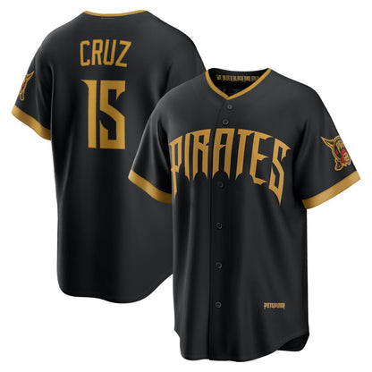 Pittsburgh Pirates #15 Oneil Cruz Black MIKSHPS 2026 City Connect Stadium Jersey