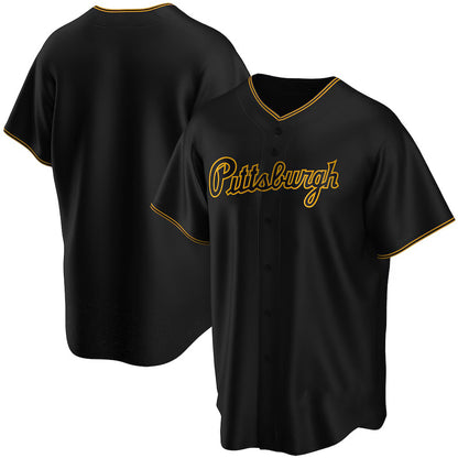 Pittsburgh Pirates Black MIKSHPS Alternate Replica Team Jersey