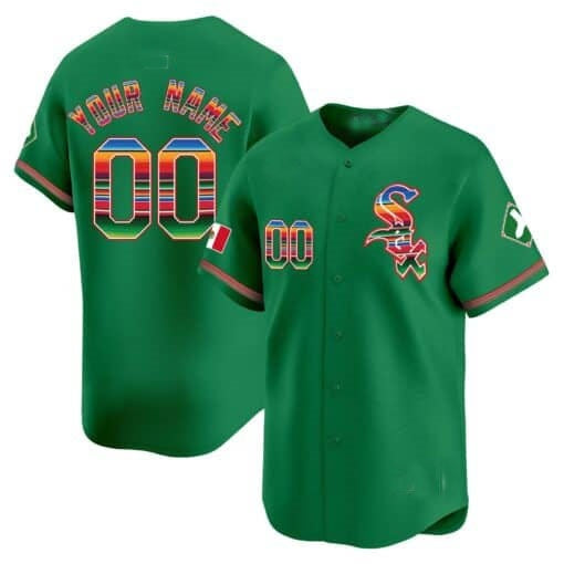 Custom Chicago White Sox Mexico Vapor Premier Limited Jersey V2- Green MIKSHPS