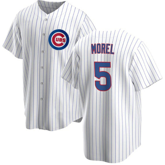 Chicago Cubs #5 Christopher Morel Chicago White MIKSHPS Cool Base Stitched Jersey