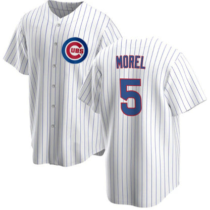 Chicago Cubs #5 Christopher Morel Chicago White MIKSHPS Cool Base Stitched Jersey
