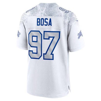 B.Bills #97 Joey Bosa 2025 Rivalries Collection Game Jersey - White MIKSHPS