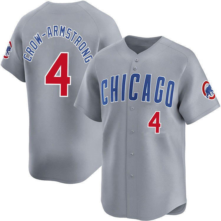 Chicago Cubs #4 Pete Crow-Armstrong Gray MIKSHPS Limited Stitched Jersey
