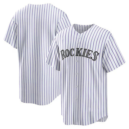 Colorado Rockies White MIKSHPS Home Replica Team Jersey