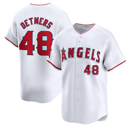 Los Angeles Angels #48 Reid Detmers White MIKSHPS Home Limited Stitched Jersey