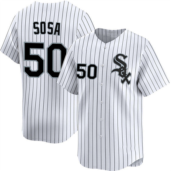 Chicago White Sox #50 Lenyn Sosa White MIKSHPS 2025 Home Limited Stitched Jersey