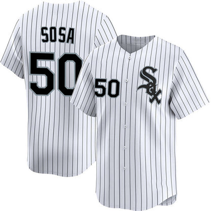 Chicago White Sox #50 Lenyn Sosa White MIKSHPS 2025 Home Limited Stitched Jersey