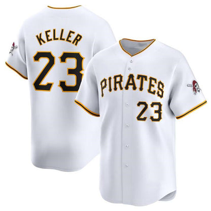 Pittsburgh Pirates #23 Mitch Keller White MIKSHPS Home Limited Stitched Jersey