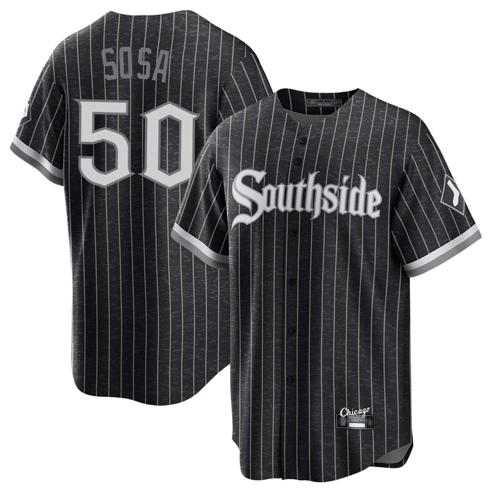 Chicago White Sox #50 Lenyn Sosa Player Black MIKSHPS City Connect Home Game Stitched Jerseys