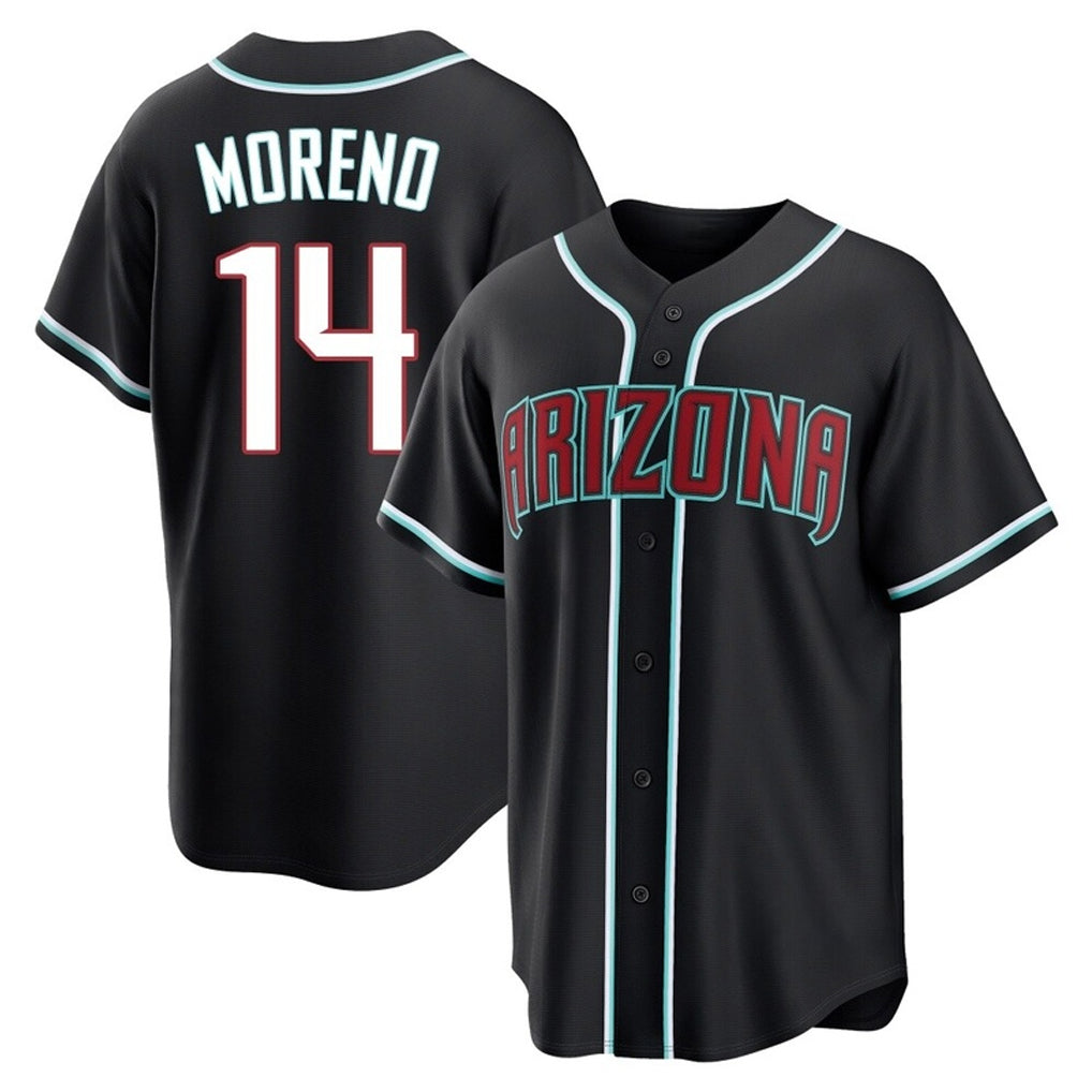 Arizona Diamondbacks #14 Gabriel Moreno Player Black MIKSHPS Home Game Stitched Jerseys