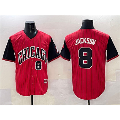 Chicago White Sox #8 Bo Jackson Red Black MIKSHPS 2025 City Connect Limited Stitched Jersey