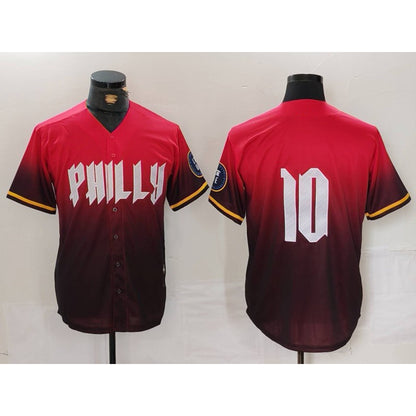 Philadelphia Phillies #10 JT Realmuto Red MIKSHPS 2024 City Connect Limited Stitched Jersey 2