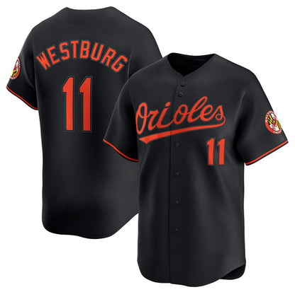 Baltimore Orioles #11 Jordan Westburg Black MIKSHPS 2025 Alternate Limited Cool Base Stitched Jersey