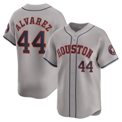 Houston Astros #44 Yordan Alvarez Gray MIKSHPS Away Limited Player Jersey