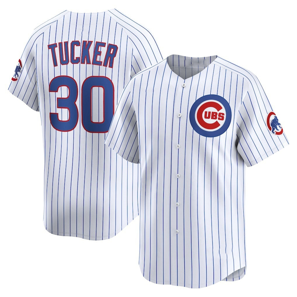 Chicago Cubs #30 Kyle Tucker White MIKSHPS Home Limited Player Jersey