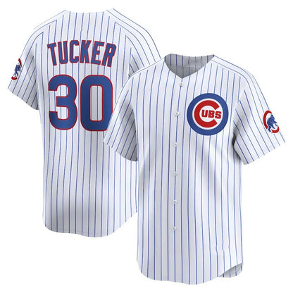 Chicago Cubs #30 Kyle Tucker White MIKSHPS Home Limited Player Jersey
