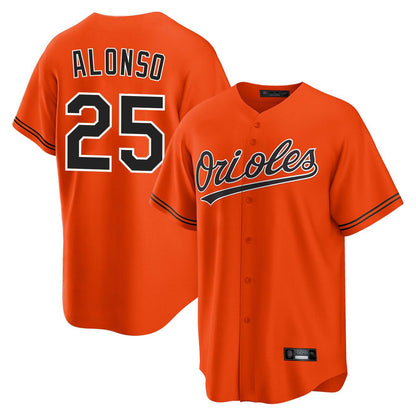 Baltimore Orioles #25 Pete Alonso Player Orange MIKSHPS Home Game Stitched Jerseys