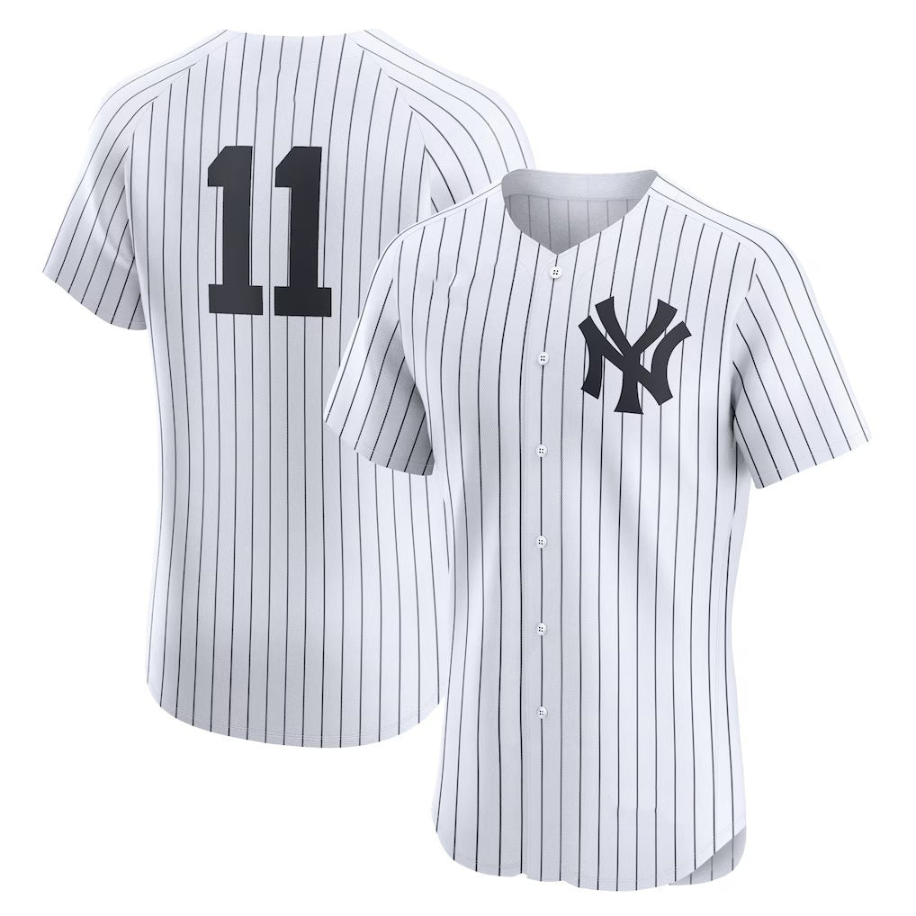 New York Yankees #11 Anthony Volpe White MIKSHPS Home Elite Jersey