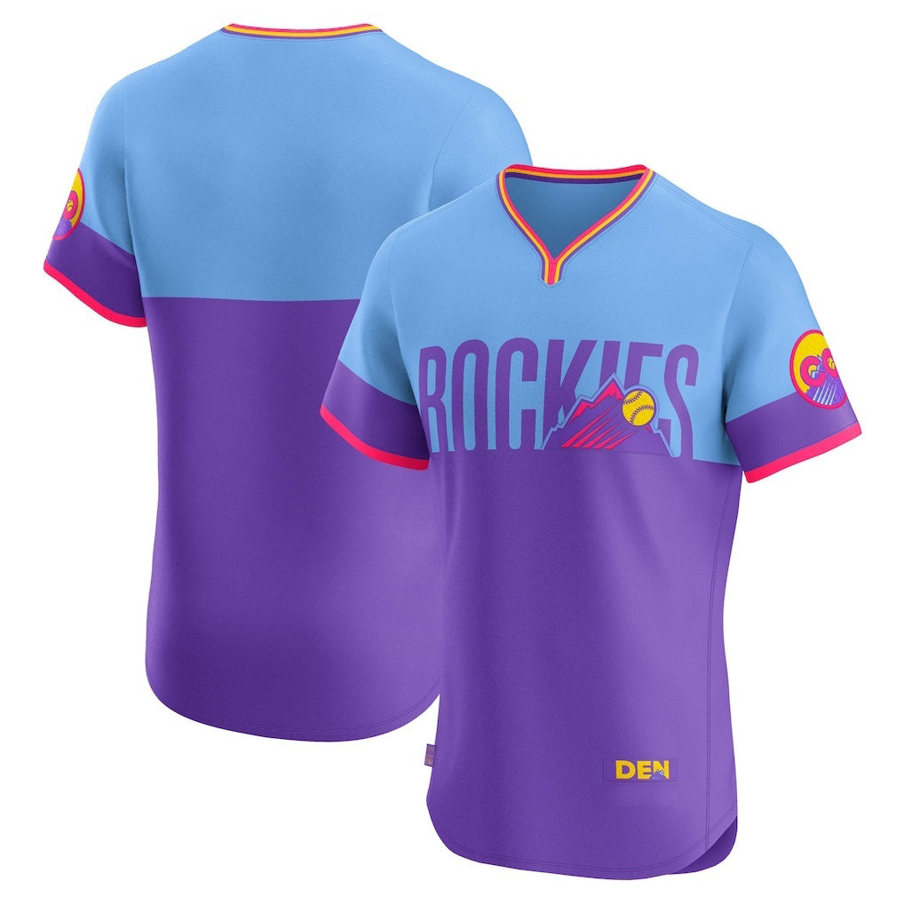 Colorado Rockies Purple MIKSHPS 2025 City Connect Elite Jersey