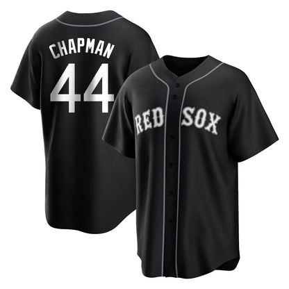 Boston Red Sox #44 Aroldis Chapman Player Black MIKSHPS Home Game Stitched Jerseys