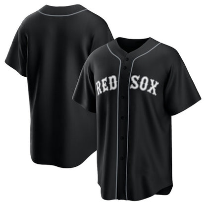 Boston Red Sox Blank Black MIKSHPS Lights Out Limited Stitched Jersey