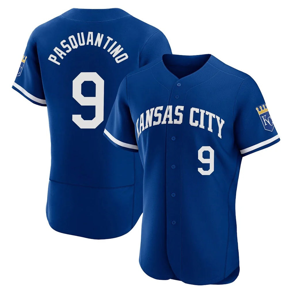 Kansas City Royals #9 Vinnie Pasquantino Player Royal MIKSHPS City Connect Limited Elite Home Game Stitched Jerseys