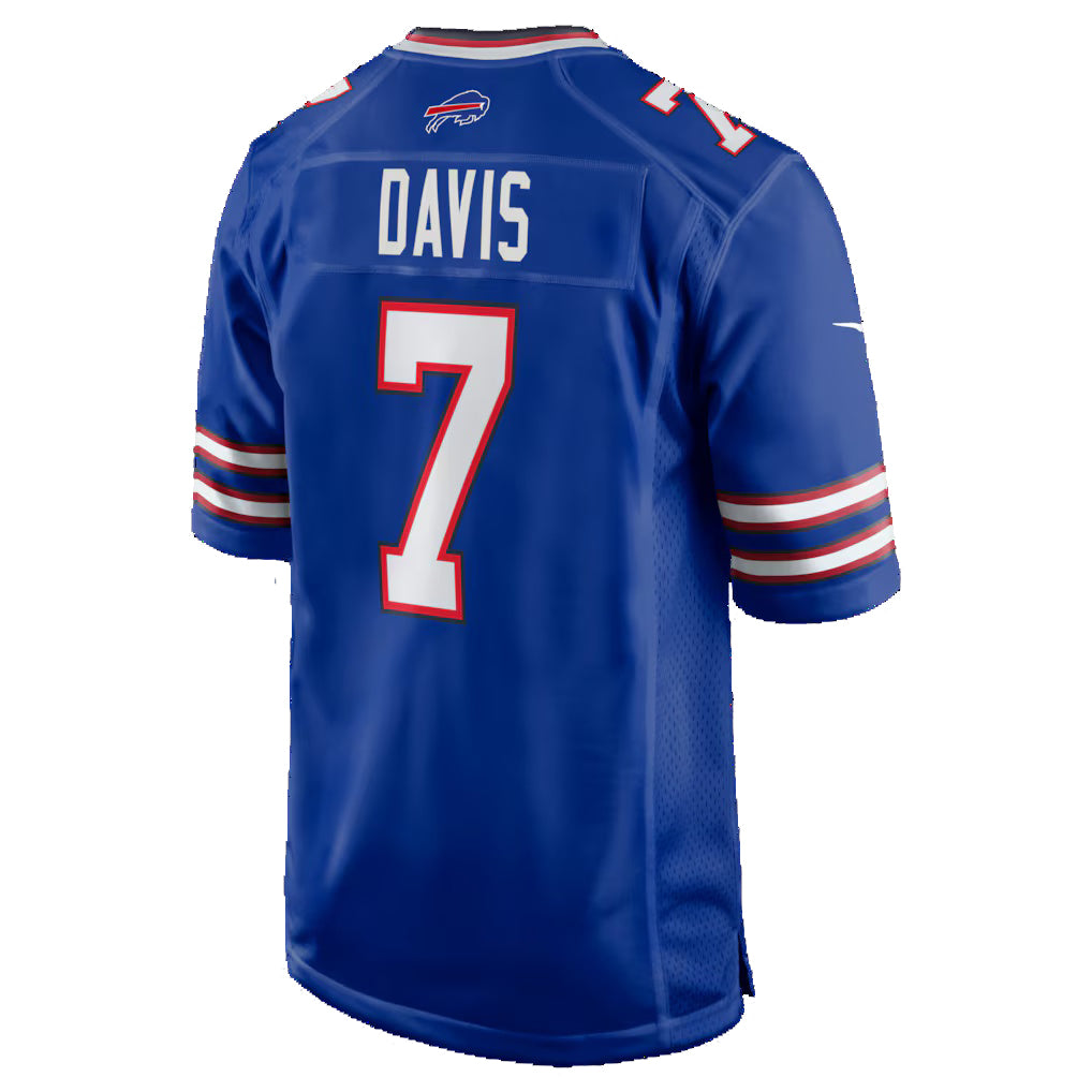 B.Bills #7 Ray Davis Royal MIKSHPS Team Game Jersey
