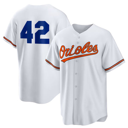 Baltimore Orioles #42 Jackie Robinson White MIKSHPS Home 2025 Day Replica Jersey