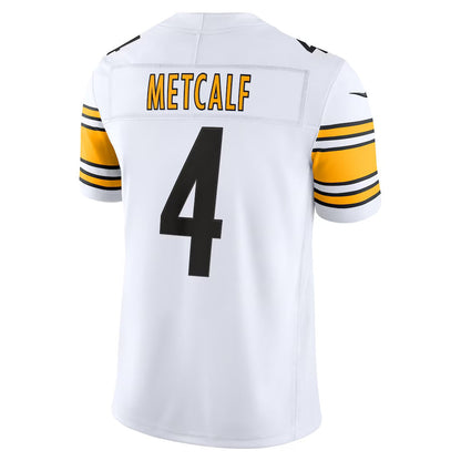 P.Steelers #4 DK Metcalf White Vapor F.U.S.E. Stitched Limited Jersey MIKSHPS
