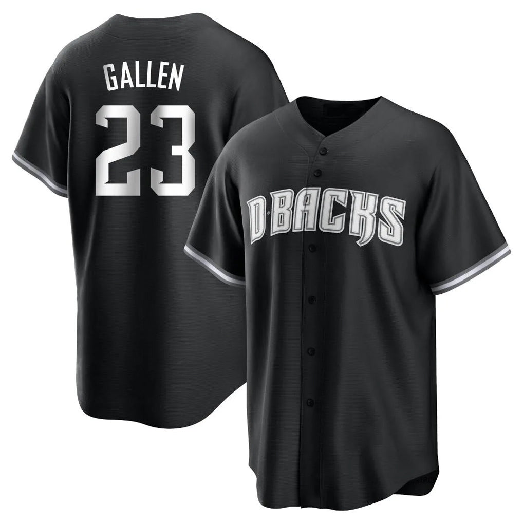 Arizona Diamondbacks #23 Zac Gallen Player Black MIKSHPS Game Home Stitched Jerseys