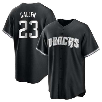 Arizona Diamondbacks #23 Zac Gallen Player Black MIKSHPS Game Home Stitched Jerseys