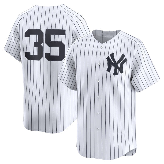 New York Yankees #35 Cody Bellinger White MIKSHPS 2024 Home Limited Stitched Jersey