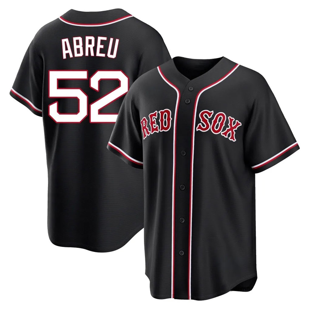 Boston Red Sox #52 Wilyer Abreu Player Black MIKSHPS Out Home Game Stitched Jerseys